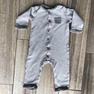 Winter Button Romper